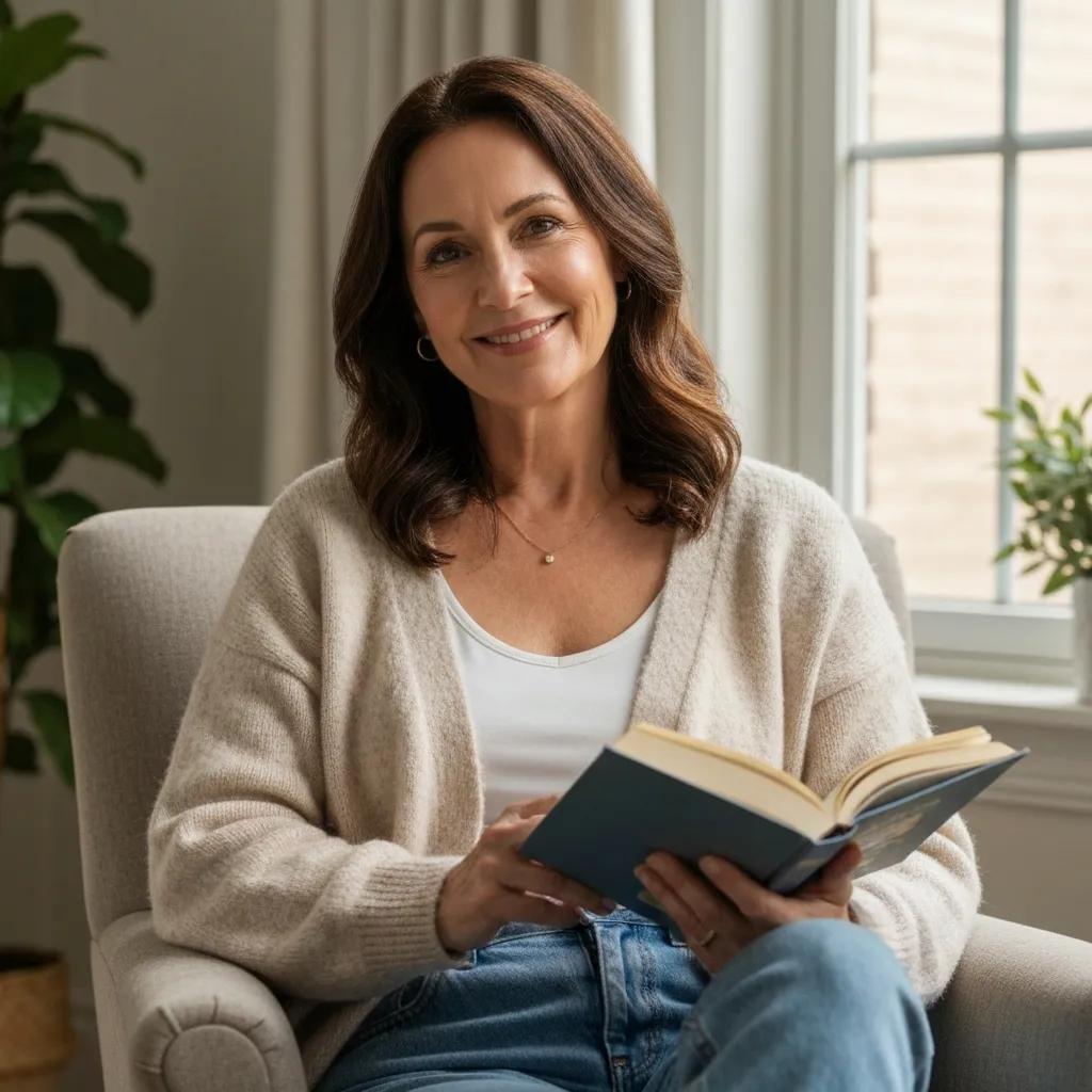 Patient booking a bulk billed medical imaging appointment over the phone in a modern living room
