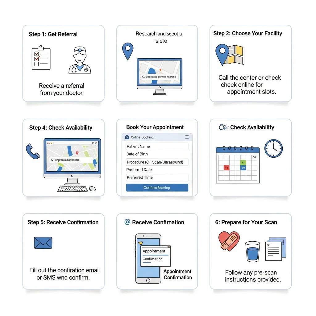 Step‑by‑step guide to booking CT and ultrasound appointments
