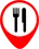 Life Imaging restaurant pin icon
